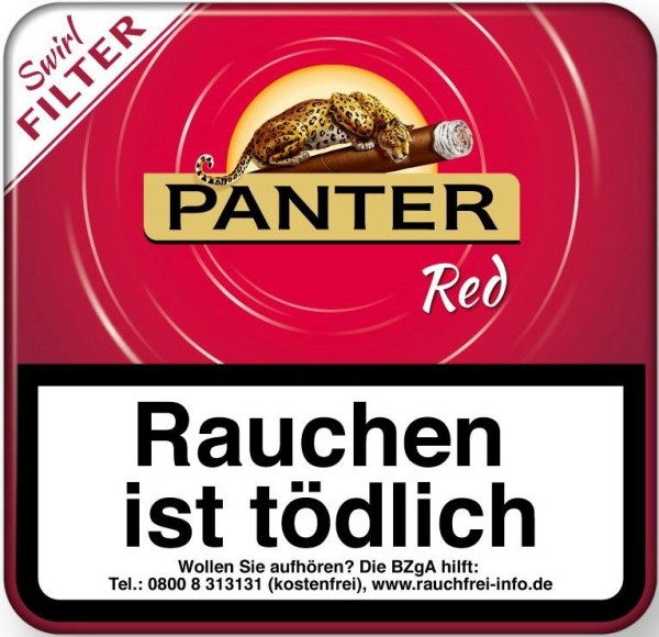 Panter Swirl Red Filter Zigarillos
